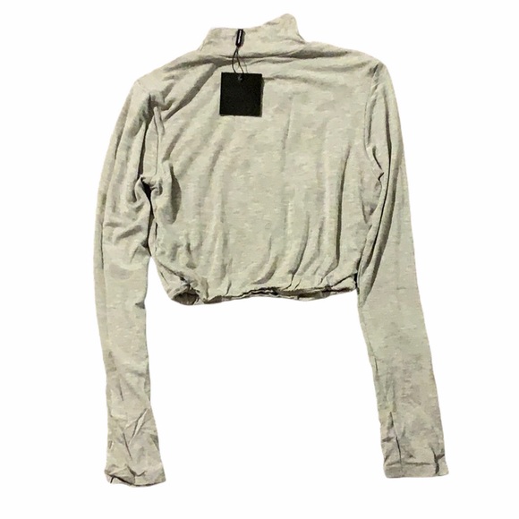 NWT JLUXLABEL Heather Grey Erica Turtleneck Crop - Picture 3 of 11